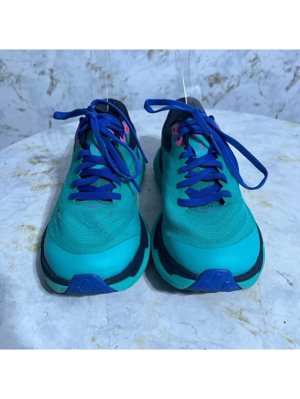 Hoka One One Zinal Women's Size 5.5 Running Shoes Blue Outdoor Vibram Sneakers